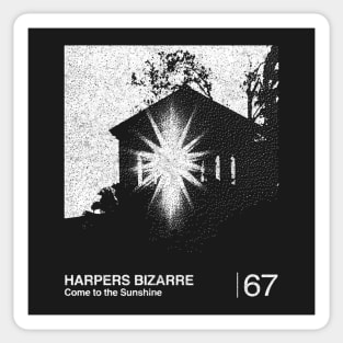 Harpers Bizarre / Minimalist Graphic Artwork Fan Design Tribute Sticker